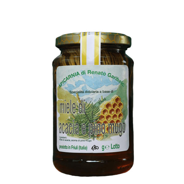 MIELE DI ACACIA CON GEMME DI PINO MUGO